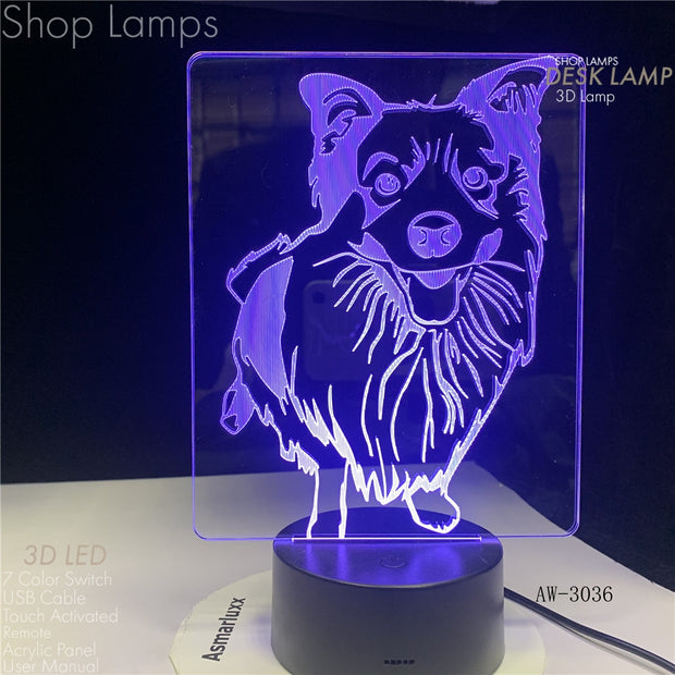 Wolf 3D Lamp
