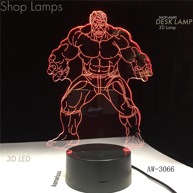 Hulk 3D Lamp