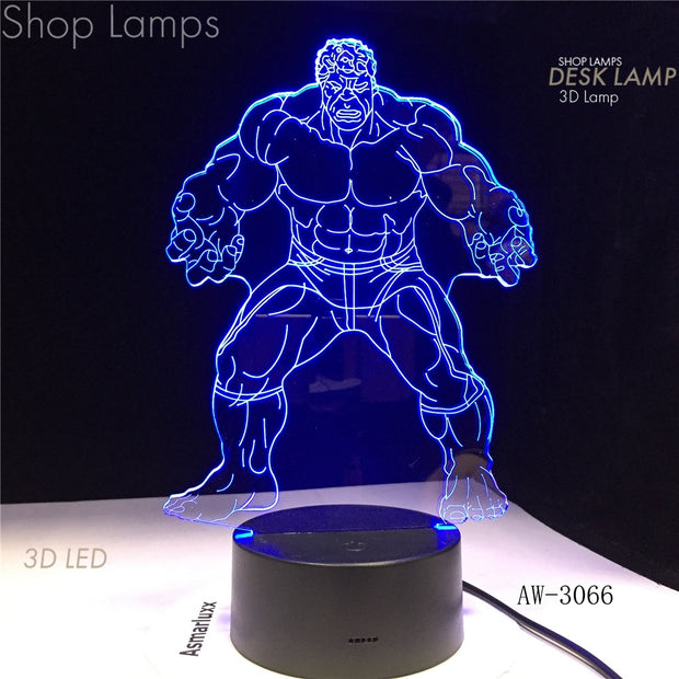 Hulk 3D Lamp