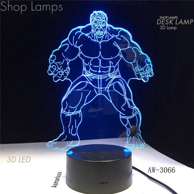 Hulk 3D Lamp