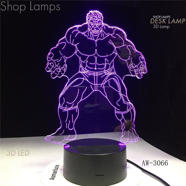 Hulk 3D Lamp