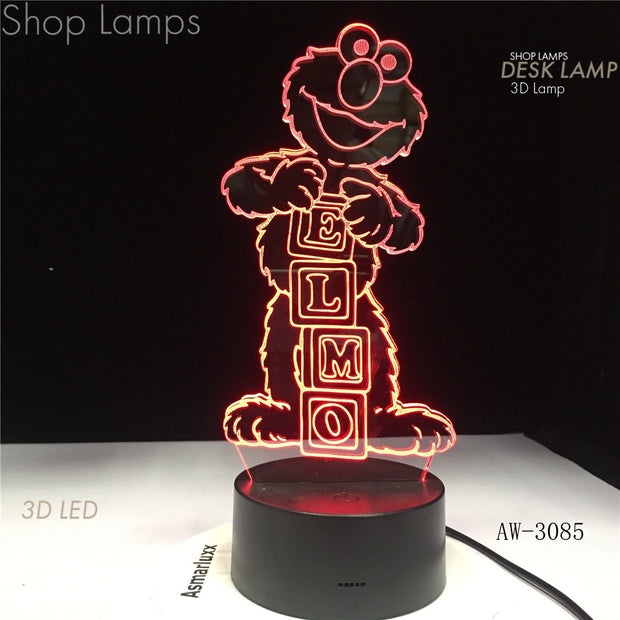 Elmo 3D Lamp