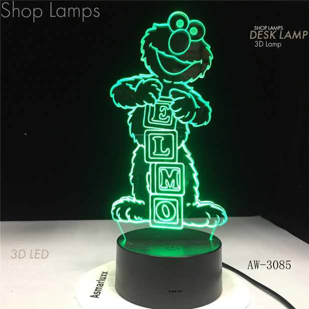 Elmo 3D Lamp