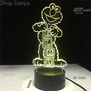 Elmo 3D Lamp