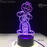 Elmo 3D Lamp