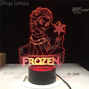 Elsa 3D Lamp
