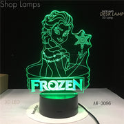 Elsa 3D Lamp