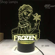Elsa 3D Lamp