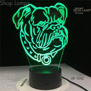 Bulldog 3D Lamp
