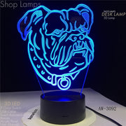 Bulldog 3D Lamp