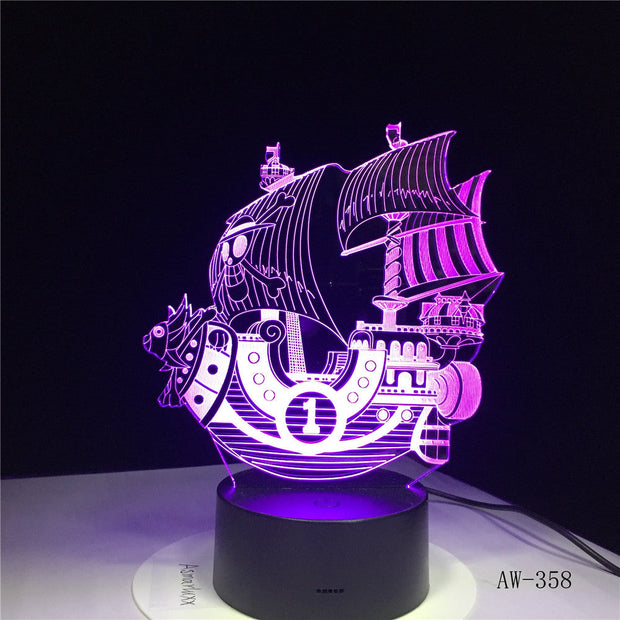 Thousand Sunny 3D Lamp