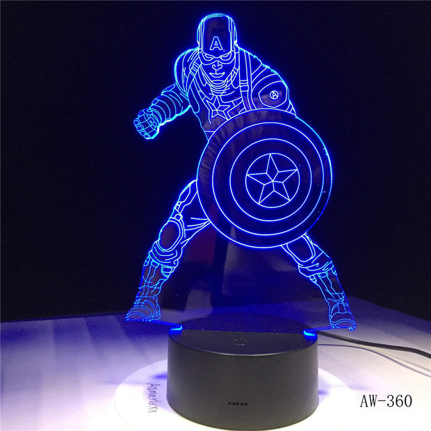 Captain America 3D Lamp