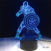 Captain America 3D Lamp
