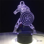 Captain America 3D Lamp