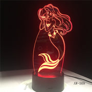 The Little Mermaid 3D Lamp