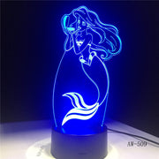 The Little Mermaid 3D Lamp