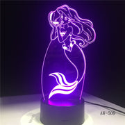 The Little Mermaid 3D Lamp