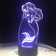 The Little Mermaid 3D Lamp