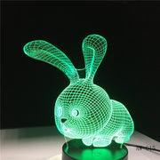 Rabbit 3D Lamp