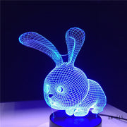 Rabbit 3D Lamp
