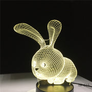Rabbit 3D Lamp