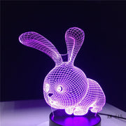 Rabbit 3D Lamp