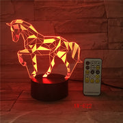 Fractal Horse 3D Lamp