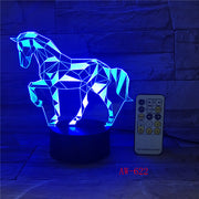Fractal Horse 3D Lamp