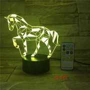 Fractal Horse 3D Lamp