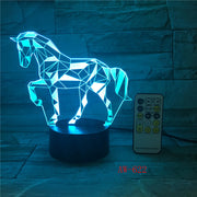 Fractal Horse 3D Lamp