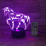 Fractal Horse 3D Lamp