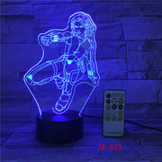 Wonder Woman DC 3D LED Night light Decoration lamp Bedroom Sleep Light 7 Color Change Boy Kid Girl RC Christmas Gift Toy AW-633