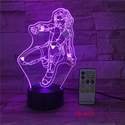 Wonder Woman DC 3D LED Night light Decoration lamp Bedroom Sleep Light 7 Color Change Boy Kid Girl RC Christmas Gift Toy AW-633