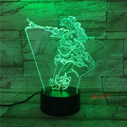 Wonder Woman DC 3D LED Night light Decoration lamp Bedroom Sleep Light 7 Color Change Boy Kid Girl RC Christmas Gift Toy AW-677