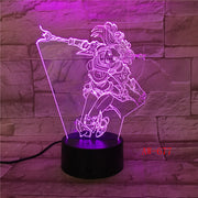Wonder Woman DC 3D LED Night light Decoration lamp Bedroom Sleep Light 7 Color Change Boy Kid Girl RC Christmas Gift Toy AW-677