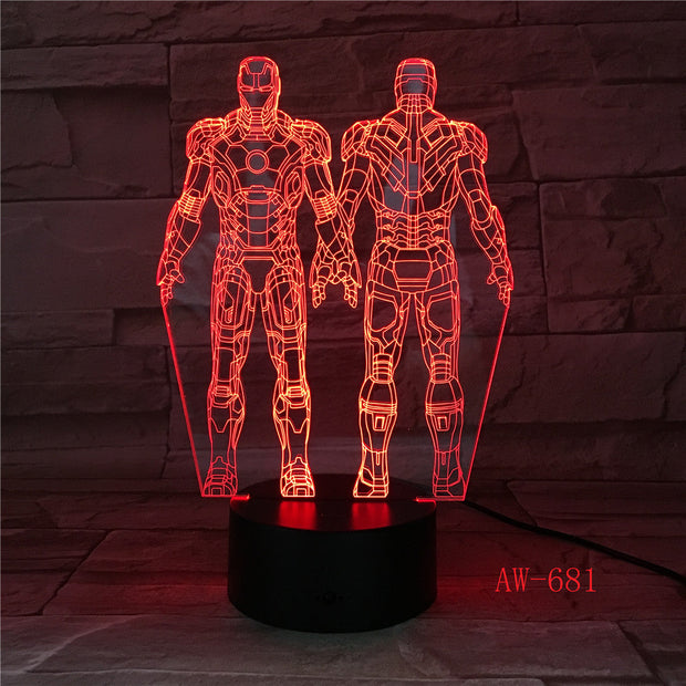 Ironman 3D Led Lamp