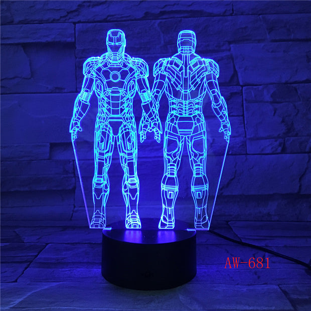 Ironman 3D Led Lamp
