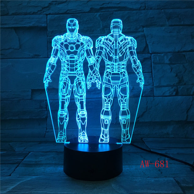 Ironman 3D Led Lamp