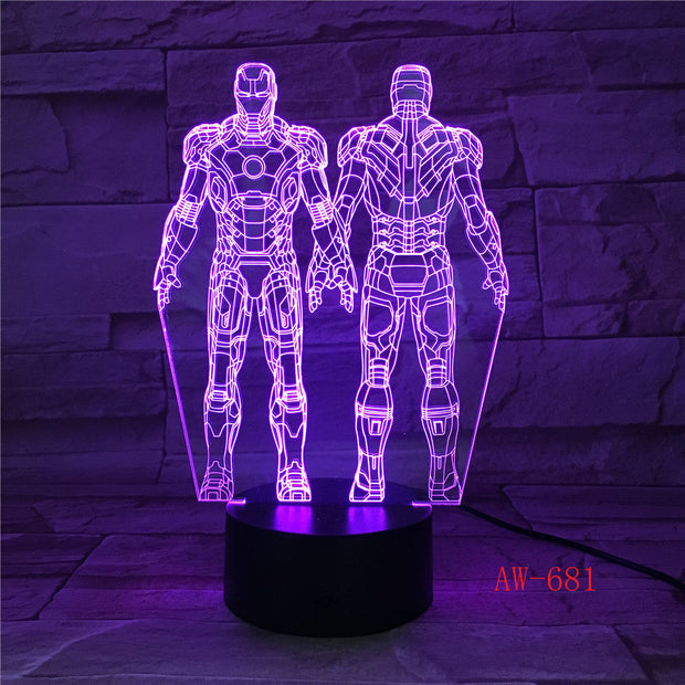 Ironman 3D Led Lamp