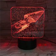 7 Colorful Mood LED Lamp 3D Led Spaceship Earth Space Desk Lighting Bedroom Bedside Decor Night Light Children Gifts AW-709