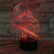 3D Led Vision Anime Luffy Modelling Night Light Usb One Piece Table Lamp 7 Colors Changing Home Decor Light Fixtures AW-738