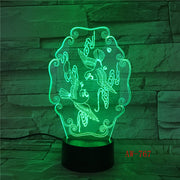 Amazing Flying Bird 3D Illusion Night Light Acrylic USB Touch Remote 7 Color Desk LED Lamp Bedroom Home Decration Kid Gift 767
