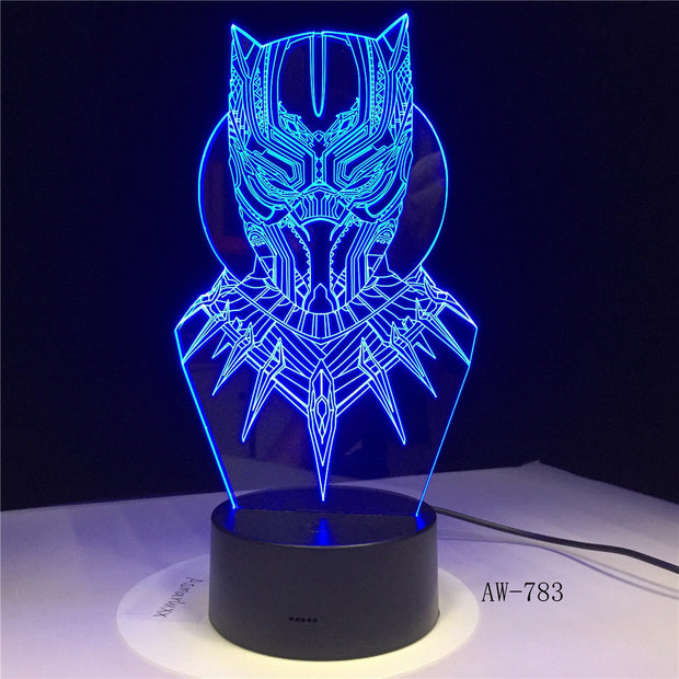 Black Panther 3D Lamp