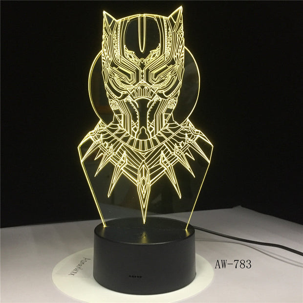 Black Panther 3D Lamp