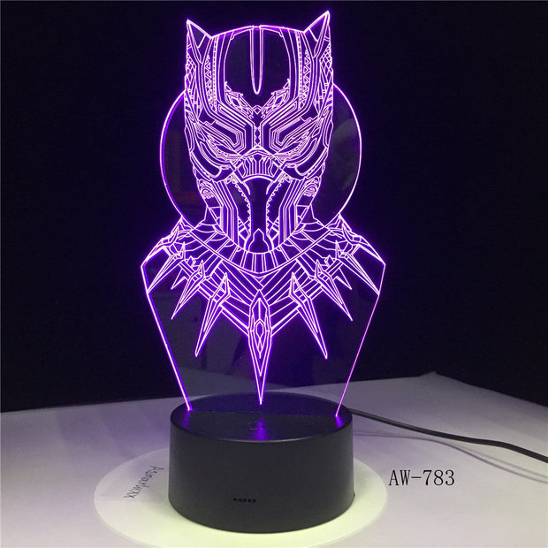 Black Panther 3D Lamp