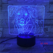 3D LED Cute Labrador Dog Night Light Baby Animal Lights Table Lamps For Home Decor Christmas Gifts For Party Decor Light AW-800