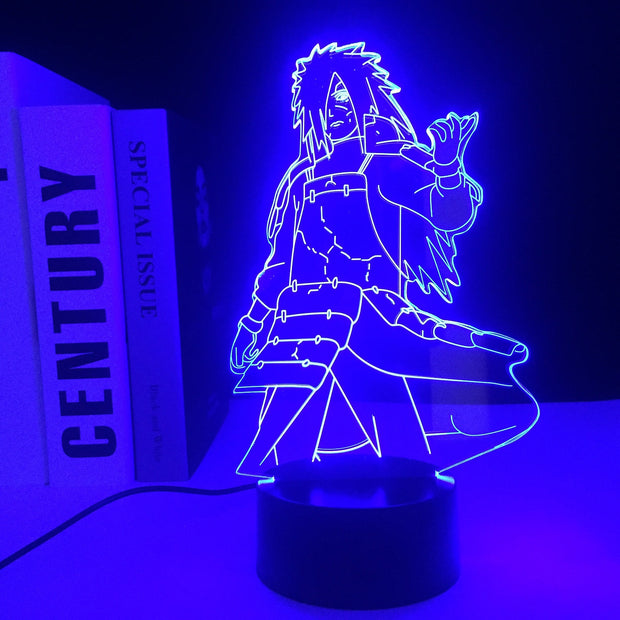 Anime Figure Madara 3D LED 7 Colors Changing Table Lamp Cartoon Night Lights for Children Room Decor Birthday Gift Night Light