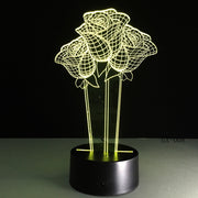 Roses 3D Lamp