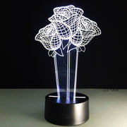 Roses 3D Lamp