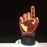 Novelty 7 Colors Romantic Changing Index Finger Night Light 3D LED Desk Table Home Decor USB Table Lamp Dropshipping 3107